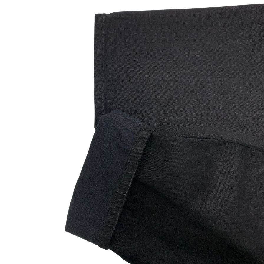 コモリ 25AW ブラックデニム テーパードパンツ ブラック メンズ サイズ2 C03-03005 COMOLI 【AFB10】