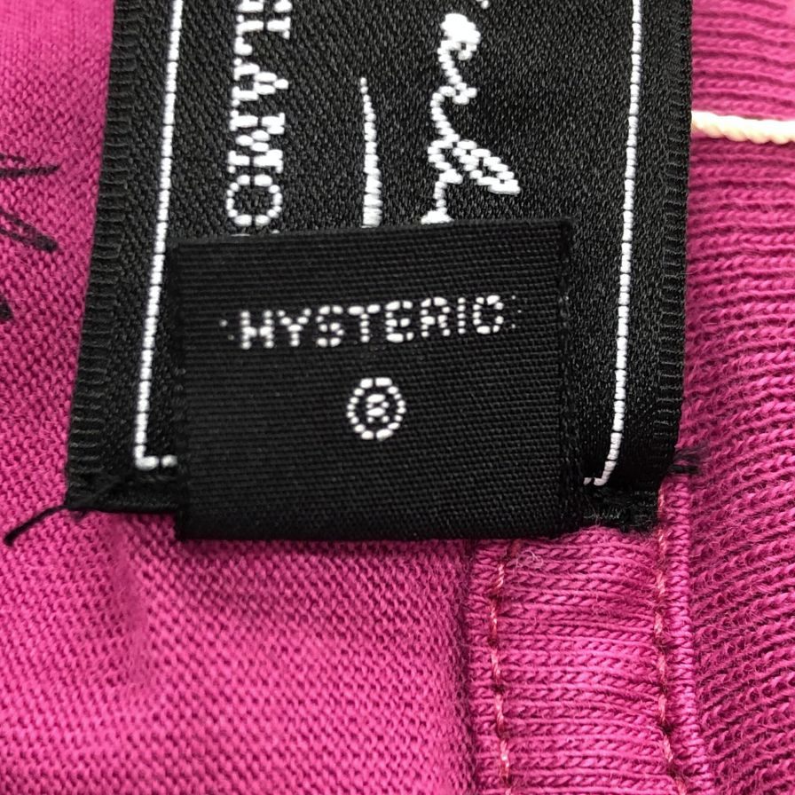 美品◆ヒステリックグラマー アンディウォーホル 長袖 プリント フォト Tシャツ ピンク キッズ サイズS HYSTERIC GLAMOUR 【AFB39】