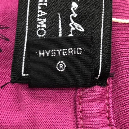 美品◆ヒステリックグラマー アンディウォーホル 長袖 プリント フォト Tシャツ ピンク キッズ サイズS HYSTERIC GLAMOUR 【AFB39】