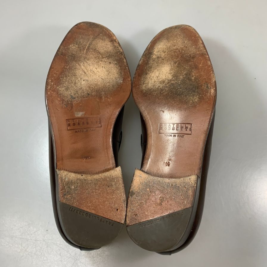 フラテッリロセッティ タッセルローファー 21422 カーフ ブラウン サイズUK7.5 メンズ FRATELLI ROSETTI 約26.0cm【AFC44-2】