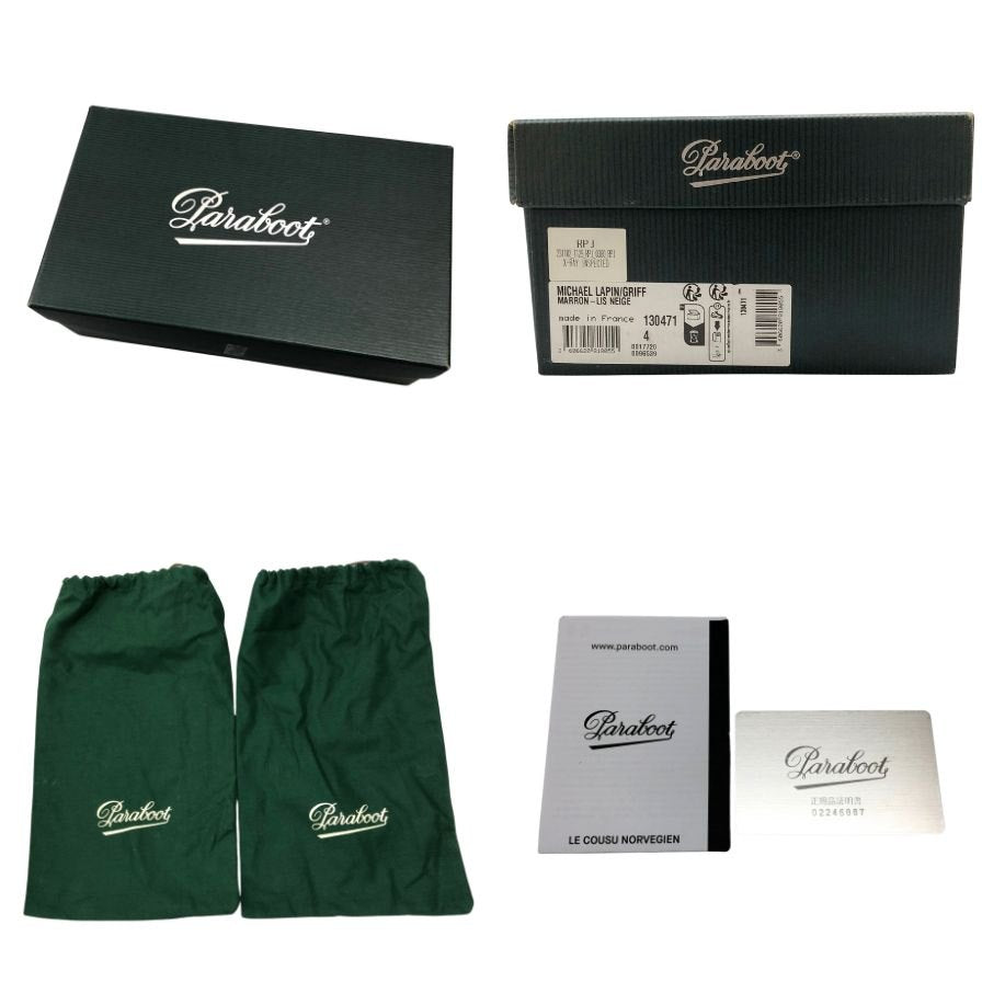 パラブーツ チロリアンシューズ 130471 ミカエル ラパン ファー サイズUK4 レディース ベージュ系 Paraboot MICHAEL LAPIN  約23.0cm【LA】【中古】