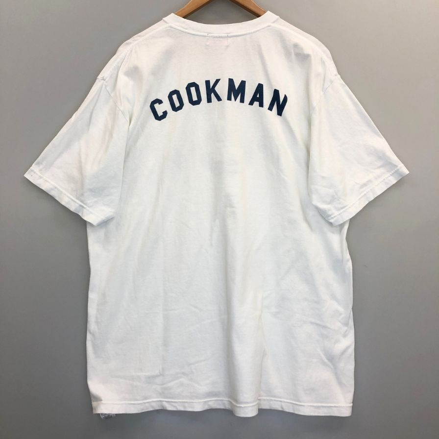 中古■クックマン フロントプリントTシャツ ホワイト メンズ XL COOKMAN 【AFB8】