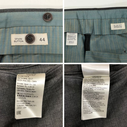 インコテックス パンツ スラックス ウール100% SUPER100'S SLIM FIT メンズ グレー サイズ44 Incotex 【AFB38】