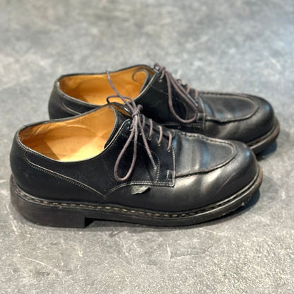 パラブーツ レザーシューズ シャンボード Uチップ ノワール ブラック サイズUK6.5 Paraboot ビジネスシューズ 約25.0cm【LA】【中古】