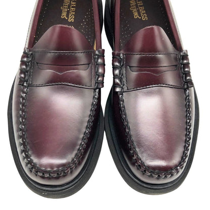 ジーエイチバス ローファー ウィージャンズ ラーソン サイズ8 メンズ バーガンディ G.H.Bass&Co. WEEJUNS LARSON ローファー 約26.5cm【LA】【中古】