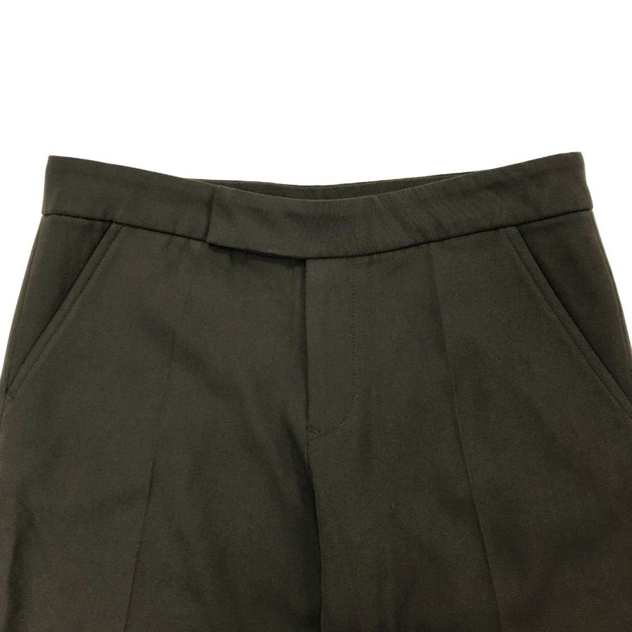ヨウジヤマモト スラックス ウール オリーブ メンズ サイズ1 FV-P30-526 yohji yamamoto femme 【AFB22】