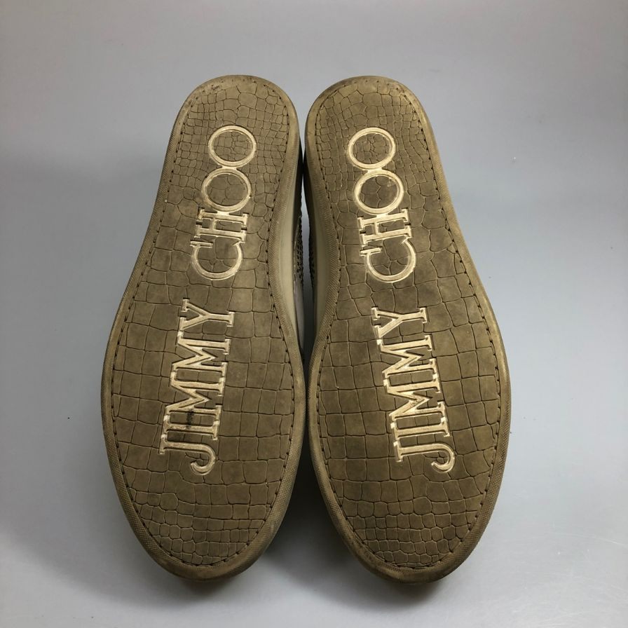 ジミー チュウ ハイカット スニーカーメンズ サイズ 43 ホワイト jimmy choo 約28.0cm【AFC47】