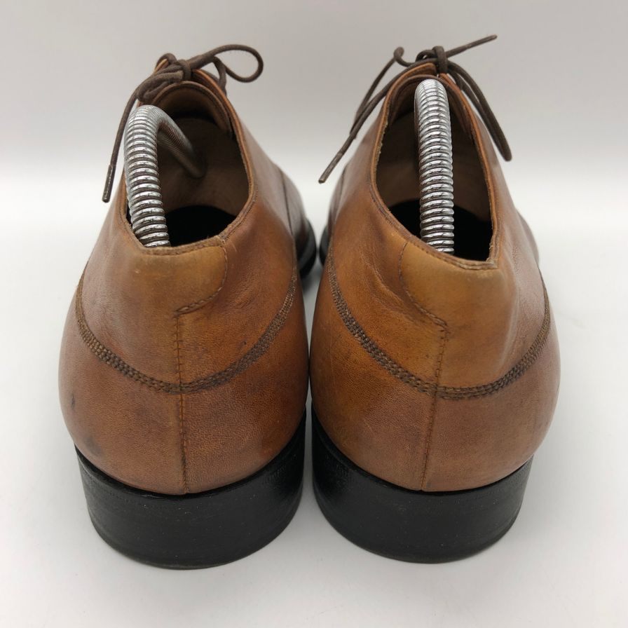 ベルルッティ レザーシューズ ロングウイングチップ  カーフ メダリオン メンズ ブラウン サイズUK6.5 Berluti 約25.5cm【PTM】
