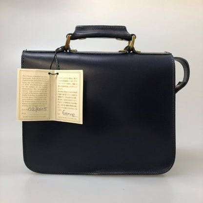 グレンロイヤル ショルダーバッグ サッチェル 9インチ ブライドルレザー ネイビー GLENROYAL SATCHEL BAG 9INCH【AFE9】