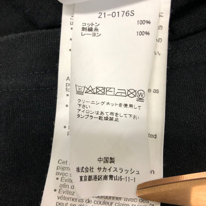 中古◆サカイ 21SS 半袖Tシャツ ハンクウィリストーマス ブラック メンズ サイズ3 21-0176S Sacai 【AFB13】
