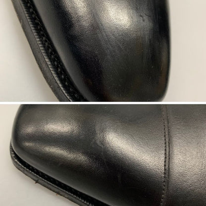 ガジアーノ＆ガーリング レザーシューズ オックスフォード カーフ ブラック UK12E メンズ 革靴 シューツリー付き GAZIANO＆GIRLING OXFORD ビジネスシューズ 約30.0cm【LA】【中古】
