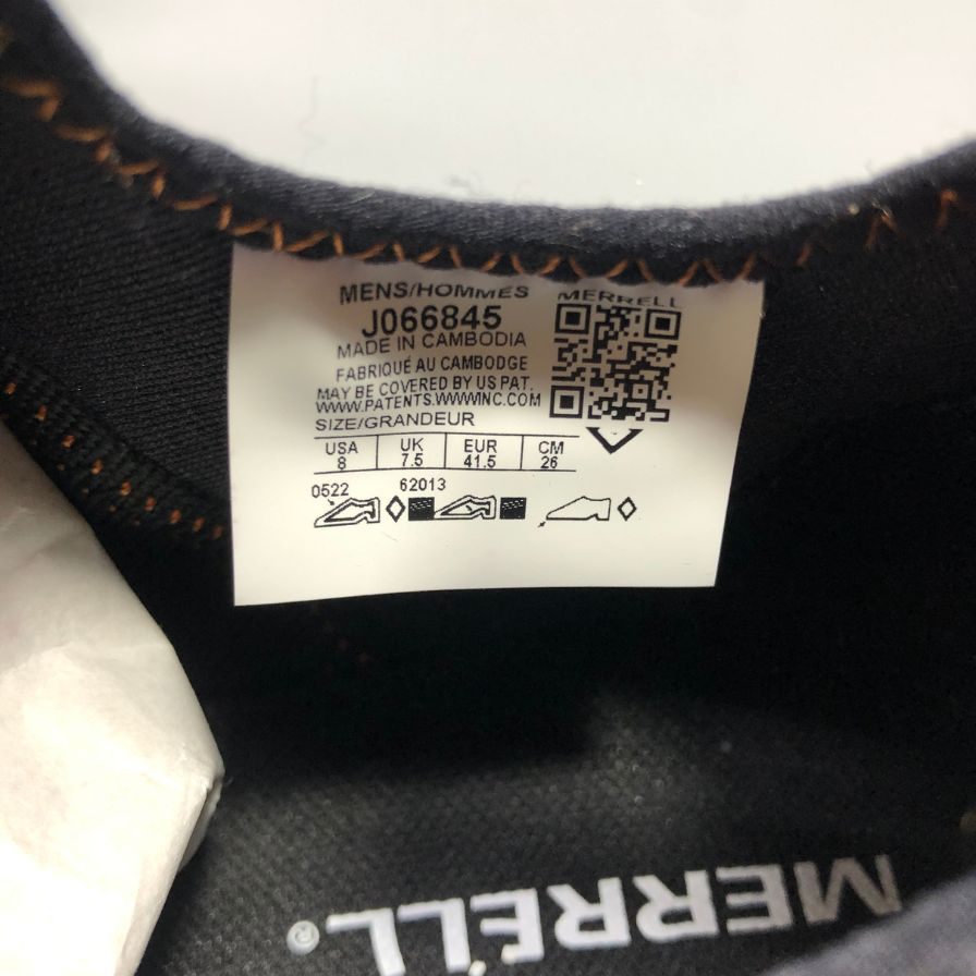 メレル スニーカー ランニングシューズ HYDRO RUNNER メンズ サイズ26.0 ブラック系 MERRELL 約26.0cm【AFD1】