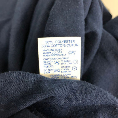 中古◆ラッセル Tシャツ 90年代 コットン USA製 ネイビー メンズ サイズXL Russell 【AFB17】