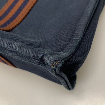 エルメス ハンドバッグ フールトゥー PM キャンバス ハンドバッグ レディース ネイビー HERMES【AFE6】