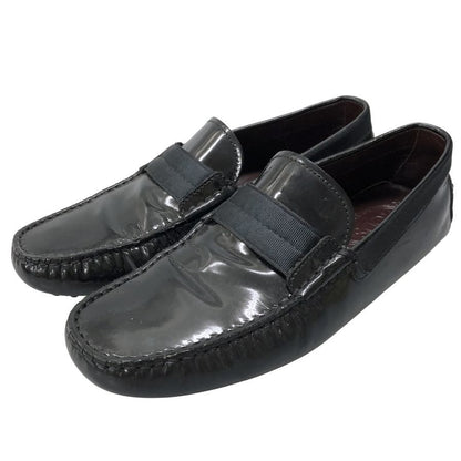 トッズ ローファー トライビングシューズ パテントレザー ブラウン メンズ サイズ7 TOD’S 約25.5cm【AFC44】