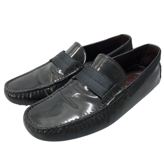 トッズ ローファー トライビングシューズ パテントレザー ブラウン メンズ サイズ7 TOD’S 約25.5cm【AFC44】