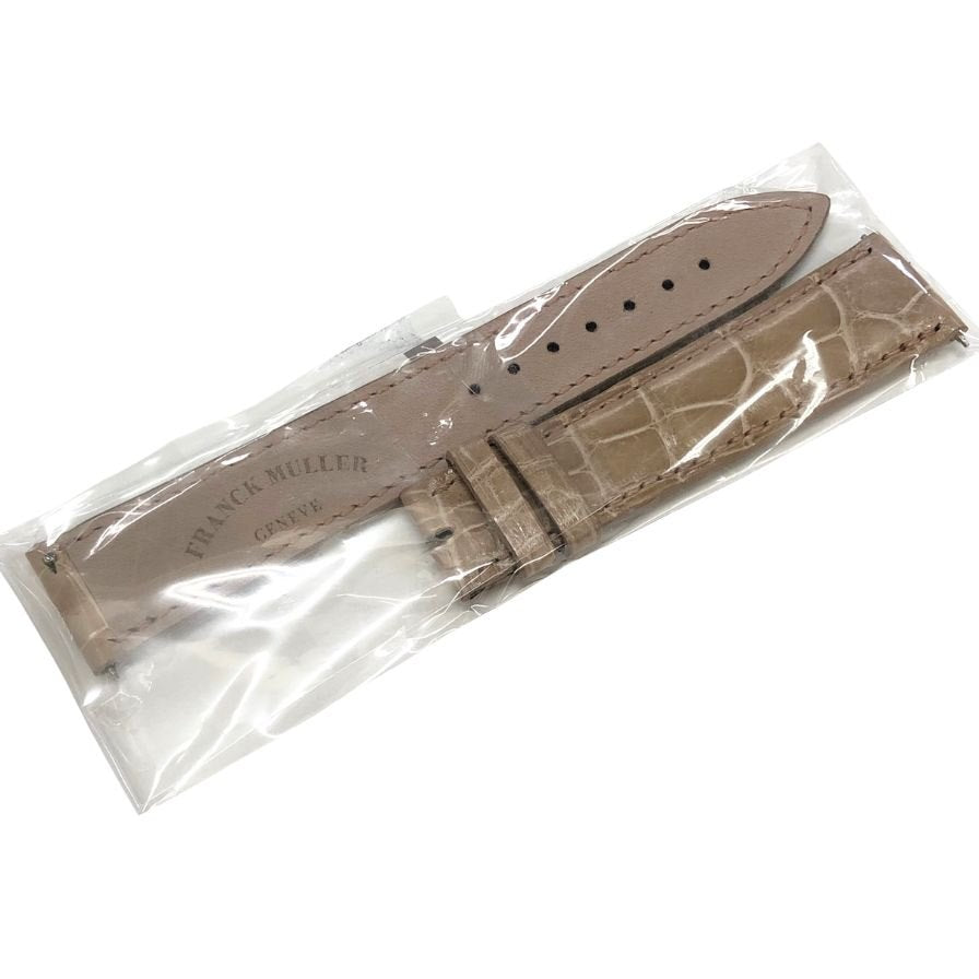 フランクミュラー ベルト 5850 クロコ メンズ ベージュ系 FRANCK MULLER【AFI16】