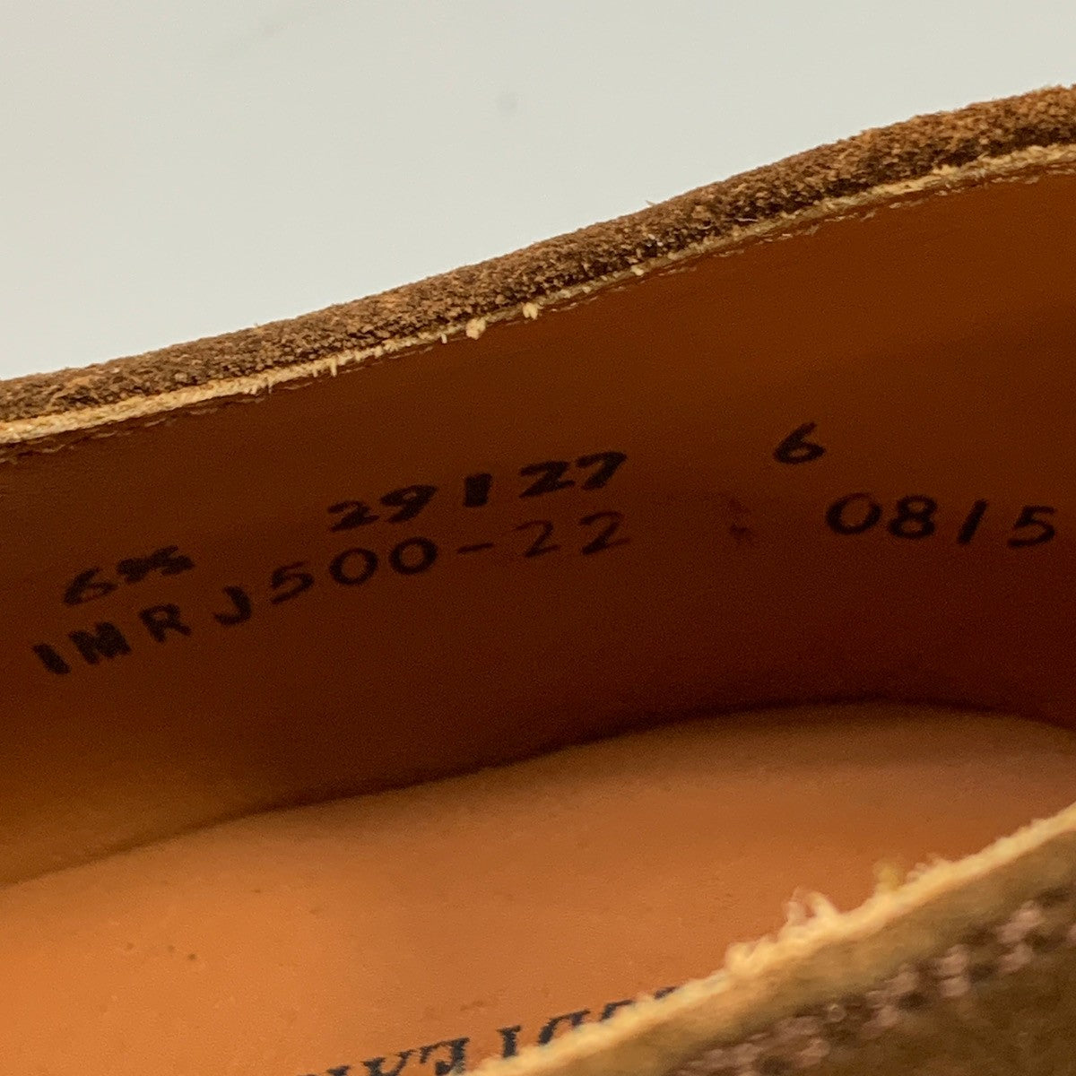 ロジャースペンサー レザーシューズ プレーントゥ スエード サイズ6.5 ブラウン系 Roger Spencer 約25.0cm【AFC1】