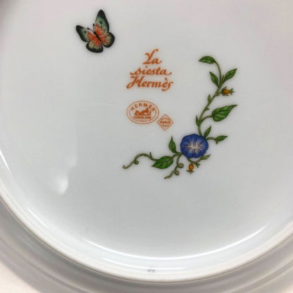 エルメス シエスタ ディーププレート 花柄 総柄 約19.5㎝ HERMES【AFI28】【中古】