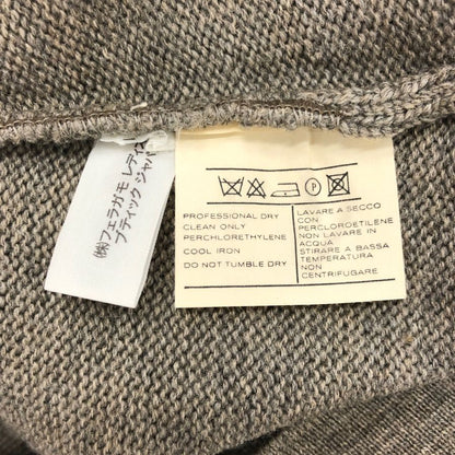 サルヴァトーレ フェラガモ スカート ラナウール100% Sサイズ グレージュ ヴィンテージ Salvatore Ferragamo【AFB18】