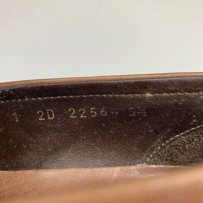 プラダ レザーシューズ  ローファー 2256 スクエアトゥ ブラウン メンズ サイズ6.5 PRADA 約25.5cm【AFD4】