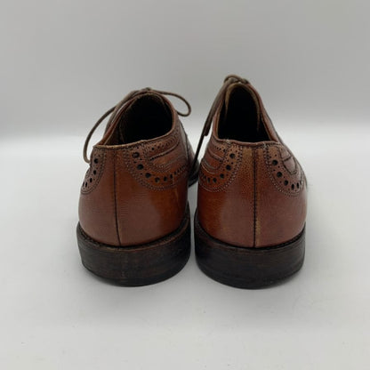 アレンエドモンズ レザーシューズ セミブローグ グレインレザー ライトブラウン メンズ サイズUS8D ALLEN EDMONDS 約26.0cm【YB6】