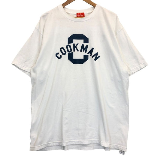 中古■クックマン フロントプリントTシャツ ホワイト メンズ XL COOKMAN 【AFB8】