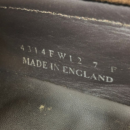バーカー ローファー 4314FW12 スエード ブラウン サイズUK7F Barker 約26.0cm【AFC51】