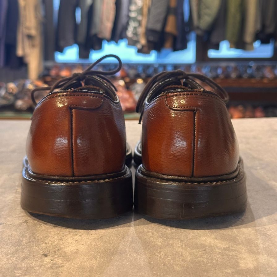 フローシャイム プレーントゥ グレインレザー ブラウン グレインレザー サイズUS10.5B メンズ FLORSHEIM ビジネスシューズ 約27.0cm【LA】【中古】