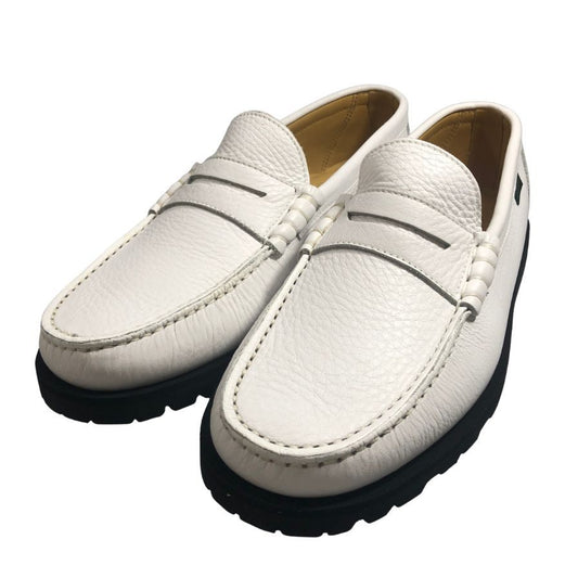 パラブーツ コロー ローファー  メンズ ホワイト グレインレザー サイズUK6.5 Paraboot 約25.5cm【AFD3】