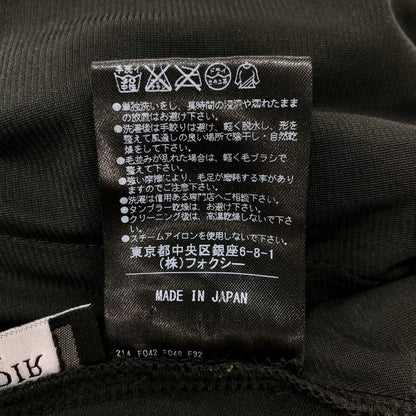 中古◆ベロア ノワール  バイ フォクシーニューヨーク ノースリーブ ワンピース ドレス ドレープ 32182 レディース サイズ38 ブラック VELOUR NOIR by FOXEY NEWYORK 【AFB4】