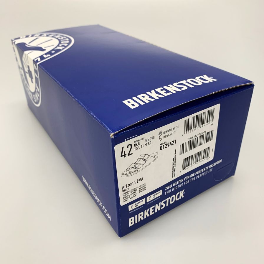 ビルケンシュトック サンダル アリゾナ EVA ベルト レギュラー幅 ユニセックス ブラック サイズ42 BIRKENSTOCK 約27.0cm【AFD15-2】