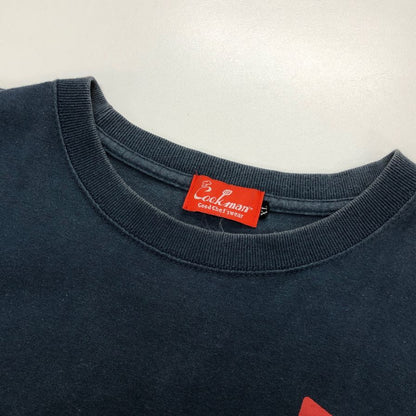 中古■クックマン バックプリントTシャツ  ネイビー メンズ  XL COOKMAN 【AFB7】