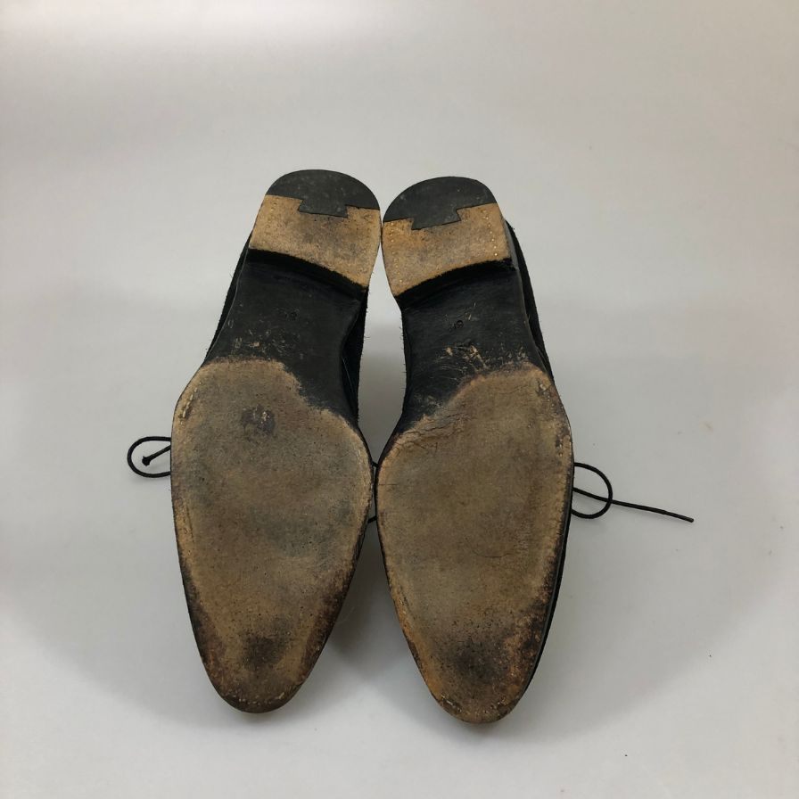 三陽山長 ユナイテッドアローズ別注 チャッカブーツ スエード ブラック サイズ8.5 メンズ SANYO YAMACHO 約26.5cm【AFC3】