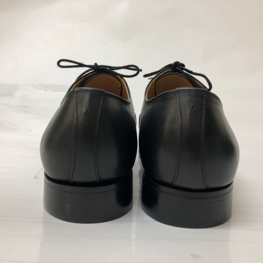 スコッチグレイン パンチドキャップ レザーシューズ ブラック ラスト256 サイズ25ハーフ SCOTCH GRAIN 約25.5cm【AFD12】