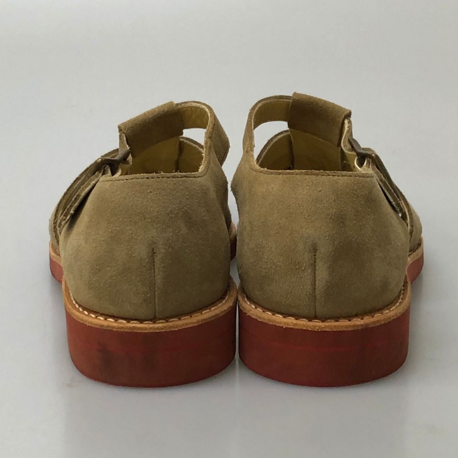 プラソンシューサプライ グルカ ストラップサンダル スエード メンズ サイズ不明 ベージュ PLUSON SHOE SUPPLY 約不明cm【AFC6】