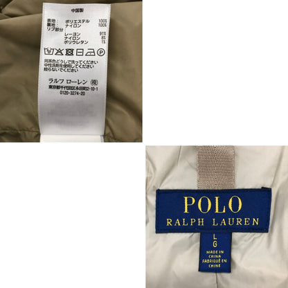 極美品◆ポロ ラルフローレン 国内正規 ナイロン フィールドジャケット ダブルジップ メンズ サイズL カーキ Polo Ralph Lauren 【AFA3】