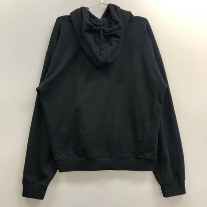 美品◆セリーヌ パーカー フロントロゴ  フーディー スウェット ブラック メンズ サイズXL CELINE 【AFF22】