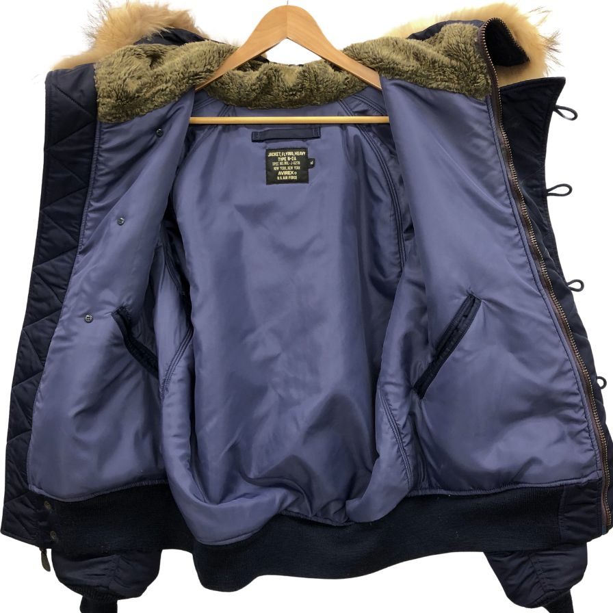 中古◆アヴィレックス N-2A フライトジャケット メンズ XL ネイビー MIL-J-6278 6112069 AVIREX 【AFA21】