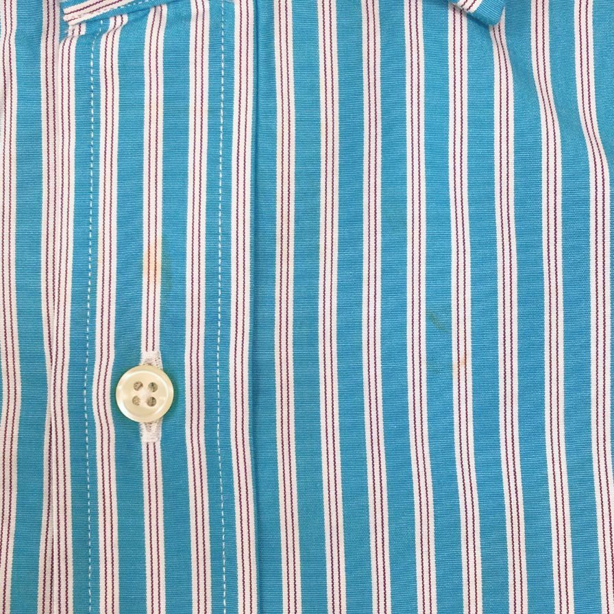 ポロ ラルフローレン 長袖シャツ ストライプ ブルー系 メンズ サイズ39 POLO by RALPH LAUREN【LA】