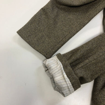 極美品◆エルメネジルド ゼニア×ミスター シッド 3B テーラードジャケット サイドベンツ ブラウン系 メンズ サイズ50 Ermenegildo Zegna For MR.SID 【AFA12】