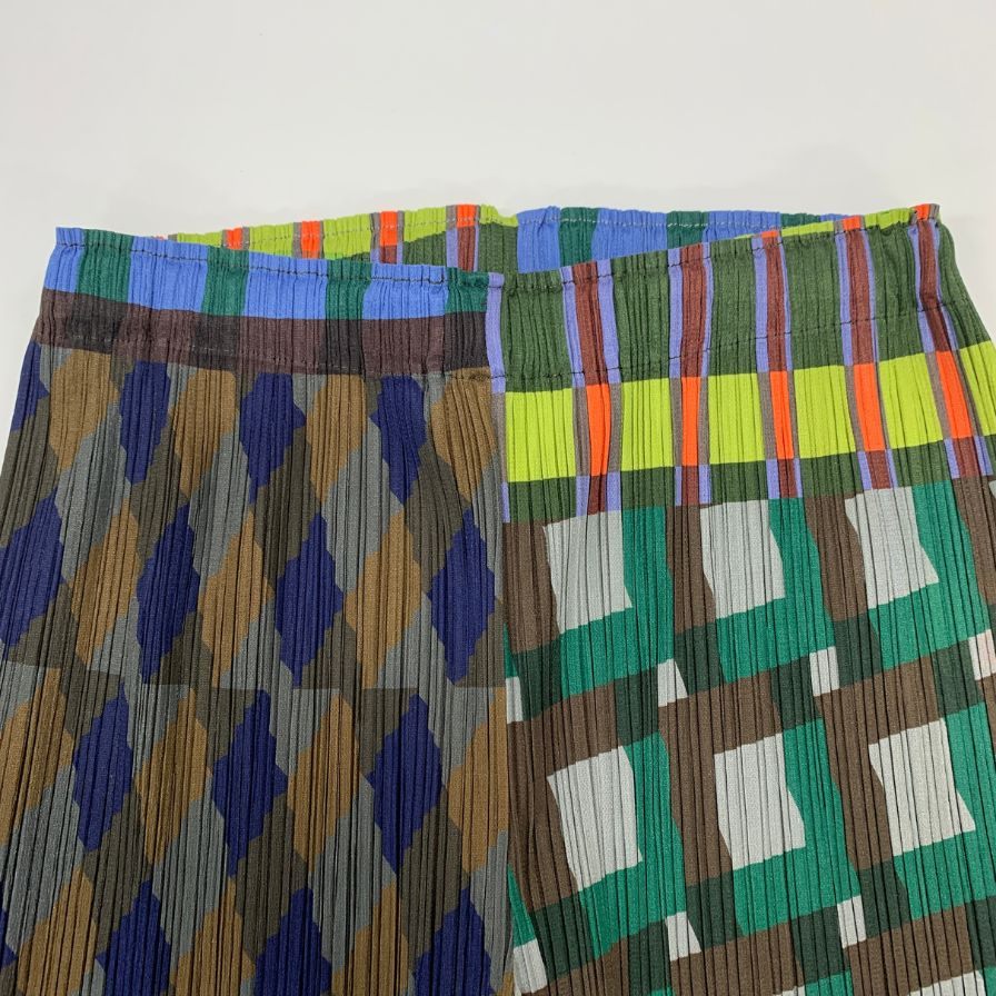 プリーツプリーズ パンツ PP53JF724 HARMONY ポリエステル マツチカラー ブルー系 レディース サイズ3 PLEATS PLEASE ISSEY MIYAKE 【AFB1】