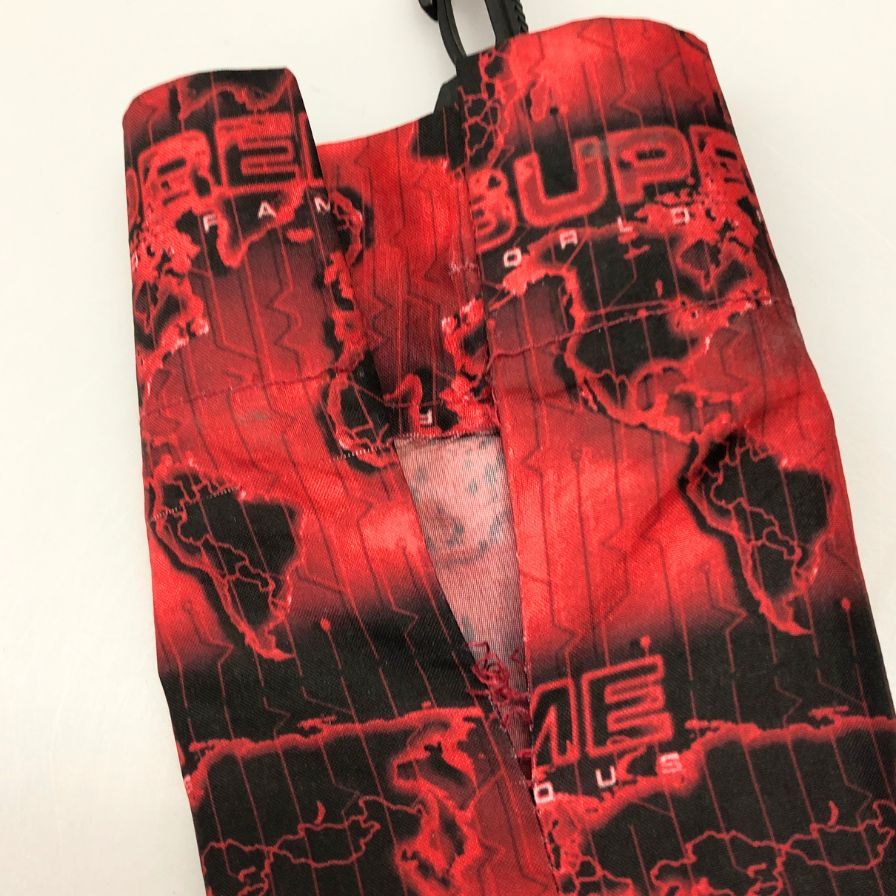 シュプリーム 18SS 折りたたみ傘 ShedRain World Famous Umbrella  ユニセックス レッド Supreme【AFI22】【中古】