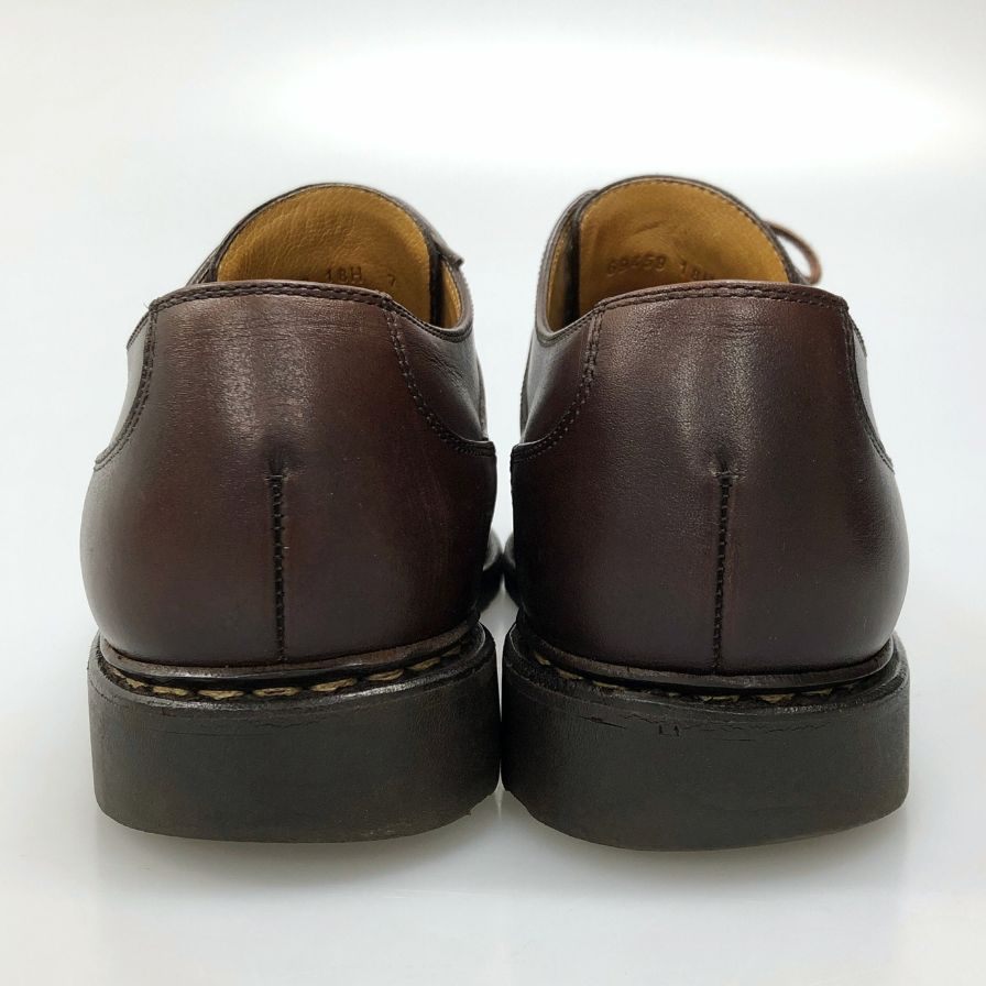 パラブーツ レザーシューズ Uチップ アヴィニョン ブラウン メンズ サイズUK7 PARABOOT AVIGNON ビジネスシューズ 約25.5cm【LA】【中古】