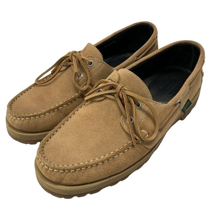 パラブーツ×ノンネイティブ デッキシューズ マロ スエード メンズ サイズ8.5 ベージュ MALO PARABOOT nonnative 約27.0cm【AFC1】