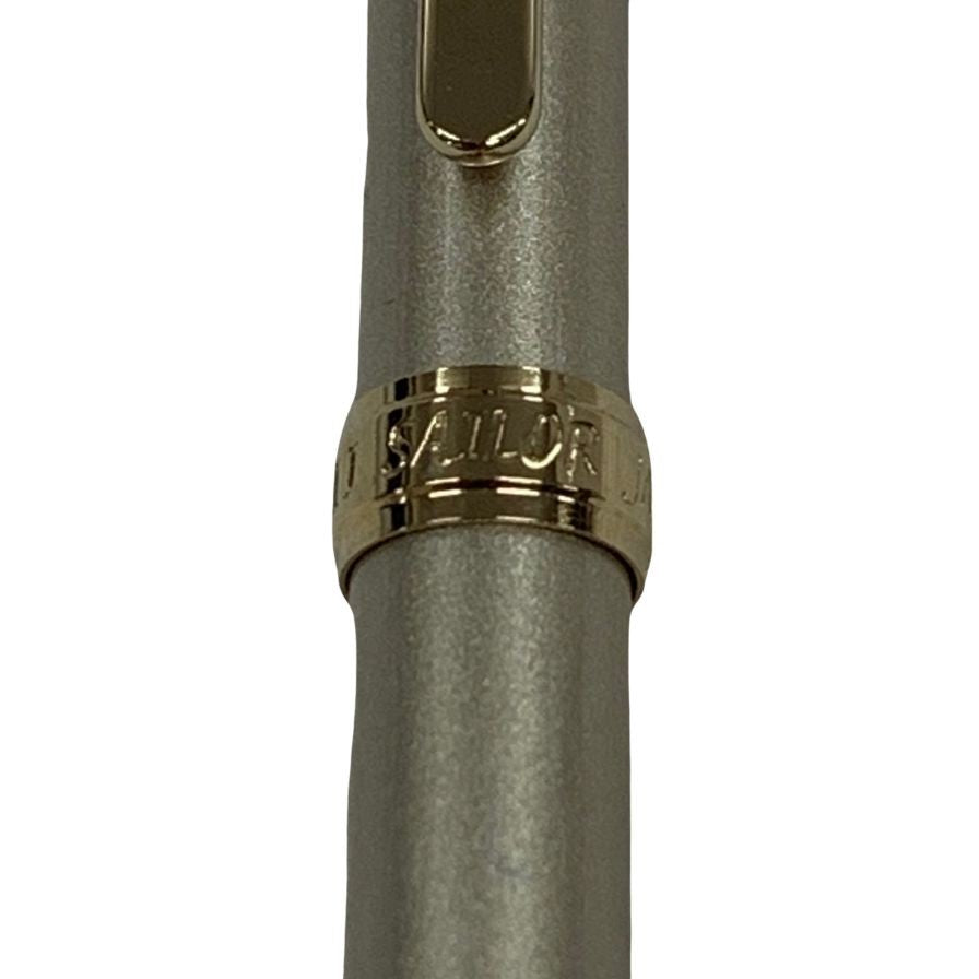 セーラー 万年筆 シャレーナ スリム シルバー×ゴールド ペン先18K750 吸引式 Sailor Chalana【AFI4】