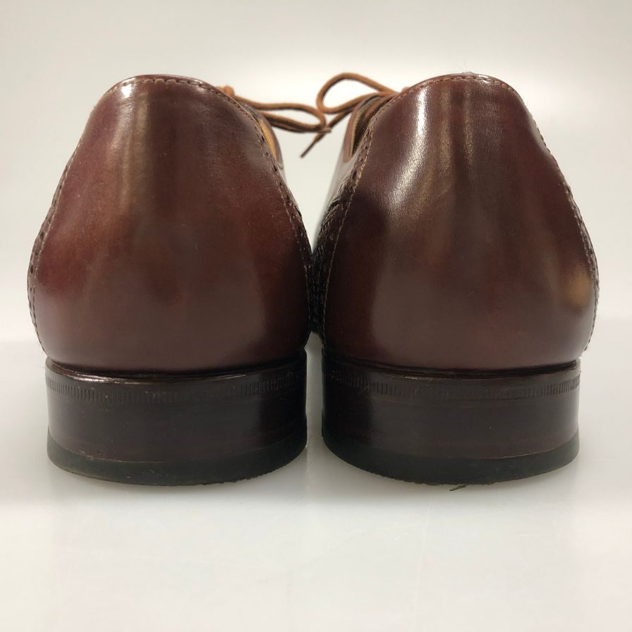 タニノクリスチー 131526 パンチドキャップトゥ カーフ イントレチャート ブラウン UK6.5 TANINO CRISCI 約25.0cm【AFC30】