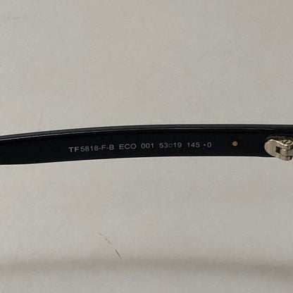 トムフォード  メガネ サングラス   TF 5818-F-B ECO 001 53□19 ブラック TOM FORD【AFB55】