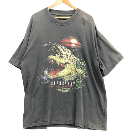 美品◆リプレゼント Tシャツ ダイナソー メンズ サイズXL ブラック REPRESENT 【AFB24】