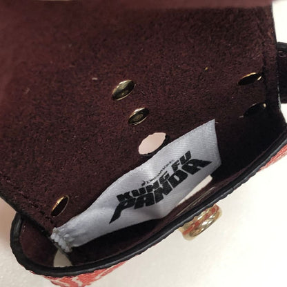 エトロ エアポッズケース カンフーパンダ AirPodsケース レッド系 レザー ETRO【AFI16】【中古】